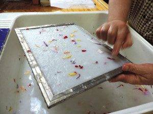 How the cast paper team makes seed paper from pulp.