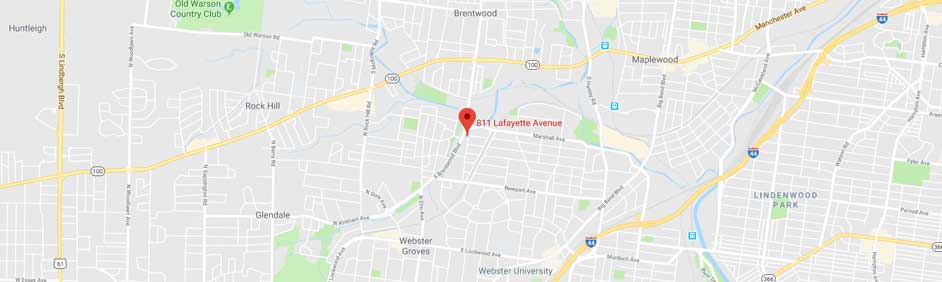 Find us at 811 Lafayette Avenue, Webster Groves, Missouri 63119