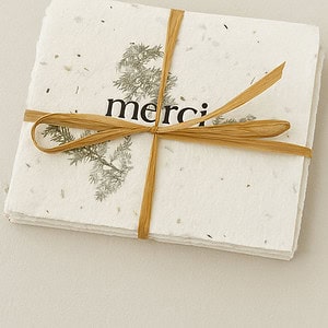 Merci Seed Paper Thank You Cards